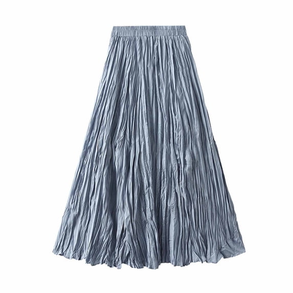 STETMN Women's Sequin Tulle Skirt Elastic Waist Midi Dress A-line Flowy Glitter Party Skirts