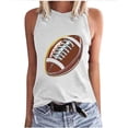 thumbnail image 1 of STETMN Women's Summer Baseball Tank Top Game Day Loose Tee Casual Crewneck Workout Camisole, 1 of 5