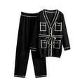 thumbnail image 1 of STETMN Women's Sweatsuits 2 Piece Outfits Long Sleeve Pullover and Baggy Sweatpants Warm Loungewear, 1 of 4