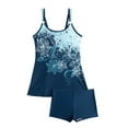 thumbnail image 1 of STETMN Women's Tankini Swimsuits Bathing Suit Two Piece Tankini Tops with Shorts Swimwear, 1 of 4