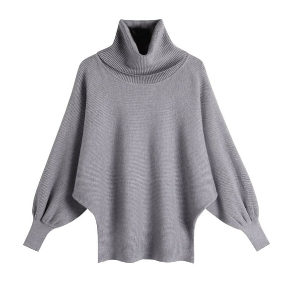 STETMN Women's Turtleneck Sweater Loose Batwing Long Sleeve Warm Top Oversized Fall Thermal Sweatshirts