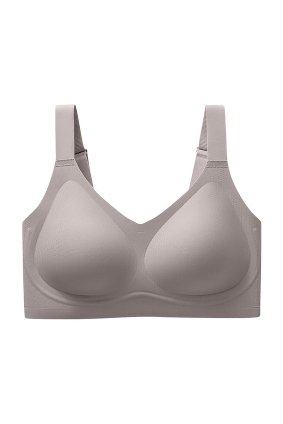 Womens Jelly Bras Wirefree Soft Support Bralette Skin Friendly Breathable 3D Molded Cup Comfort Daily Wear T Shirt Bra