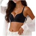 thumbnail image 1 of SPZTSX Womens No Underwire Soft Support Push Up Bra Deep V Neck Seamless Lightweight Breathable Everyday Bra, 1 of 7