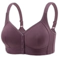 thumbnail image 1 of SPZTSX Womens Plus Size Front Closure Wireless Bras Push Up Breathable Shaping Vest Style Sleep Everyday Bra, 1 of 5