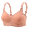 thumbnail image 1 of STETMN Womens Plus Size Front Closure Wireless Bras Push Up Breathable Shaping Vest Style Sleep Everyday Bra, 1 of 8