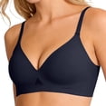 thumbnail image 1 of SPZTSX Womens Seamless Wireless Bras Smooth Deep V Molded Cup Adjustable Strap Push up Breathable Comfort Daily Bra, 1 of 5