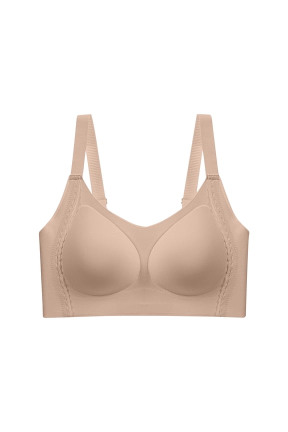Womens Wireless Jelly Cup T Shirt Bra Push Up 3D Molded Cups Comfortable Breathable Everyday Bralette