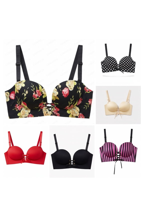Womens Wireless Push up Bras for Small AA Cups Padded Add 2 Cups Comfort Support Bra