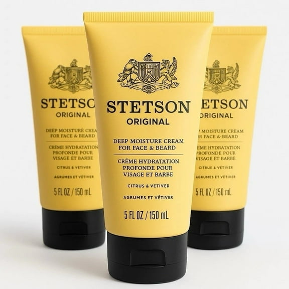 STETSON Face & Beard Moisturizer Facial Moisturizer Original- Pack of 3