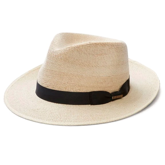 STETSON Rushmore Straw Fedora Hat, Color: Natural, Size: S (TSRSHM-612481S0)