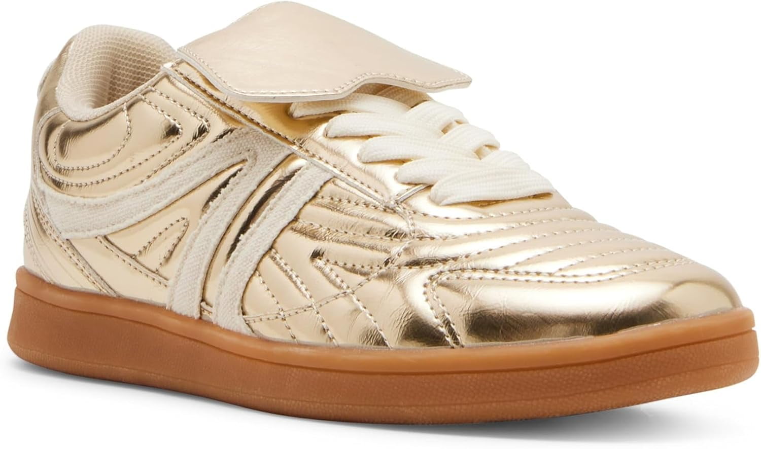 Steve Madden Madrid Women's Fashion Sneakers Gold Size M