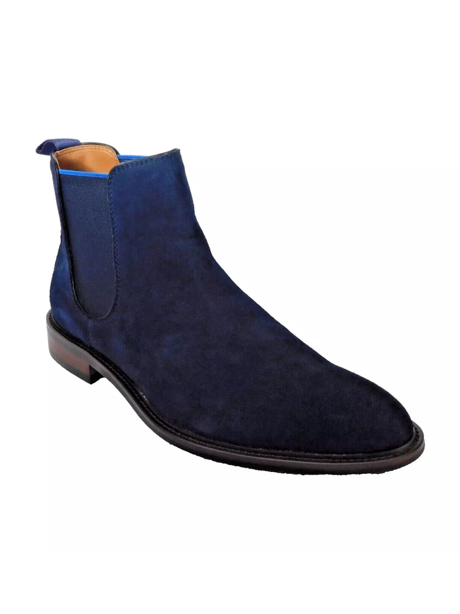 MADDEN Mens Navy Cushioned Goring Maxxin Round Toe Block Heel Chelsea 13 M Amazon.com | Madden Mens Gray Cushioned Goring Maxxin Round  main image 2