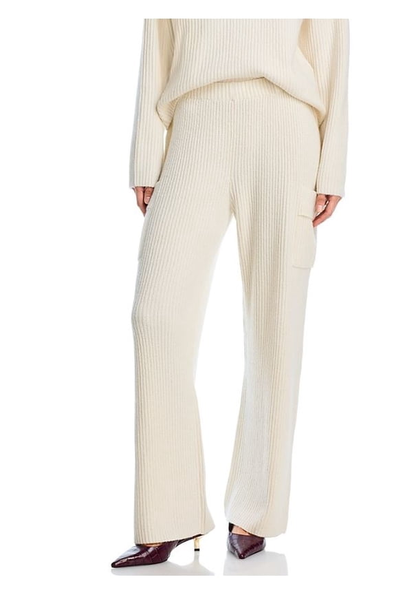 Women's Ivory Willa Ribbed Pants, Small