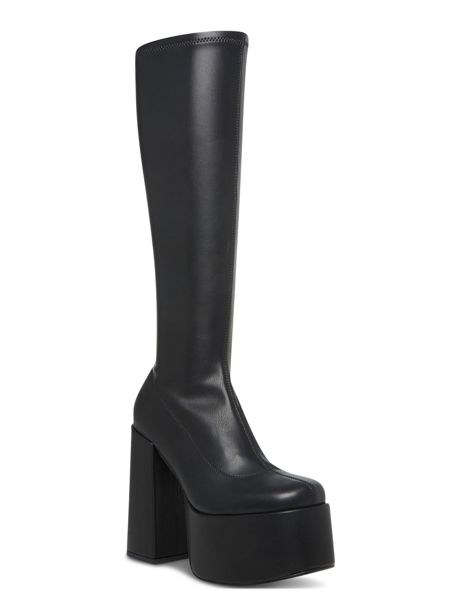 STEVE MADDEN Women's Black Heeled Boots, Size 9.5 M, 2-1/4 STEVE MADDEN Women's Black Heeled Boots, Size 9.5 M, 2-1/4