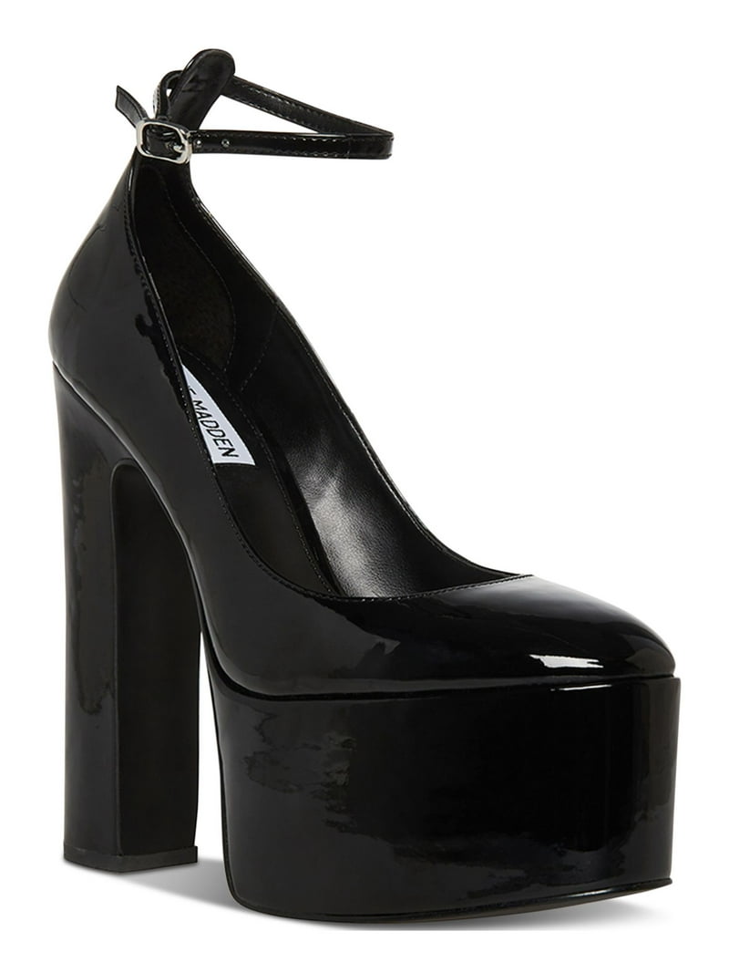 STEVE MADDEN Womens Black Check 2-1/2