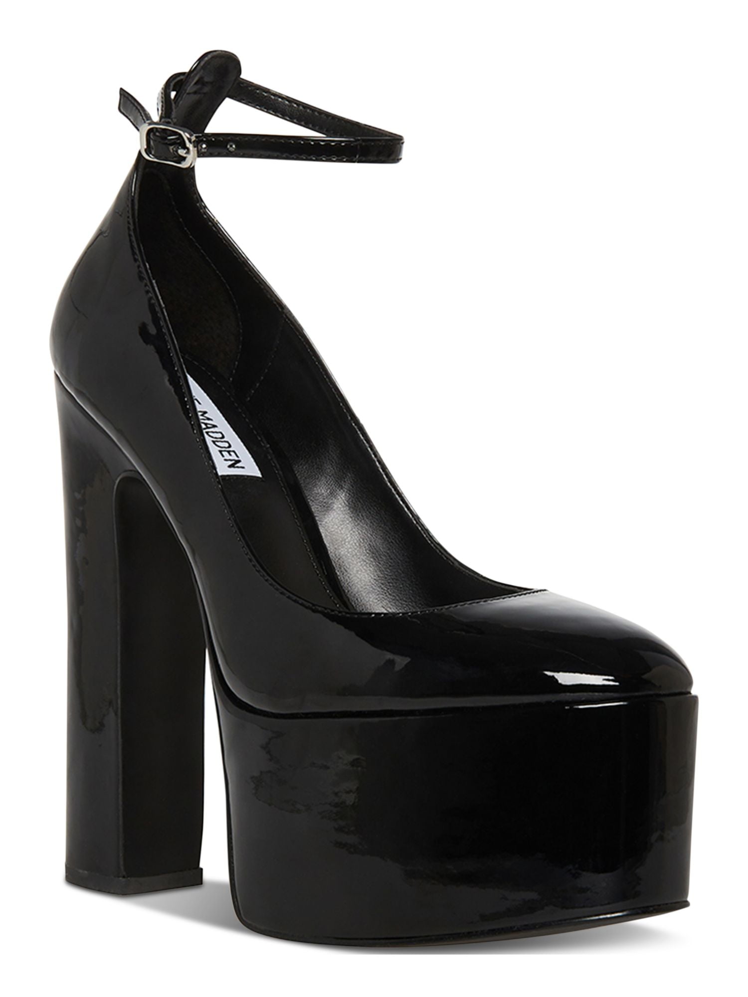 Steve madden black platform cheap heels