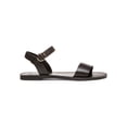 thumbnail image 1 of STEVE MADDEN Womens Black Comfort Donddi Round Toe Block Heel Buckle Leather Slingback Sandal 8.5 M, 1 of 2