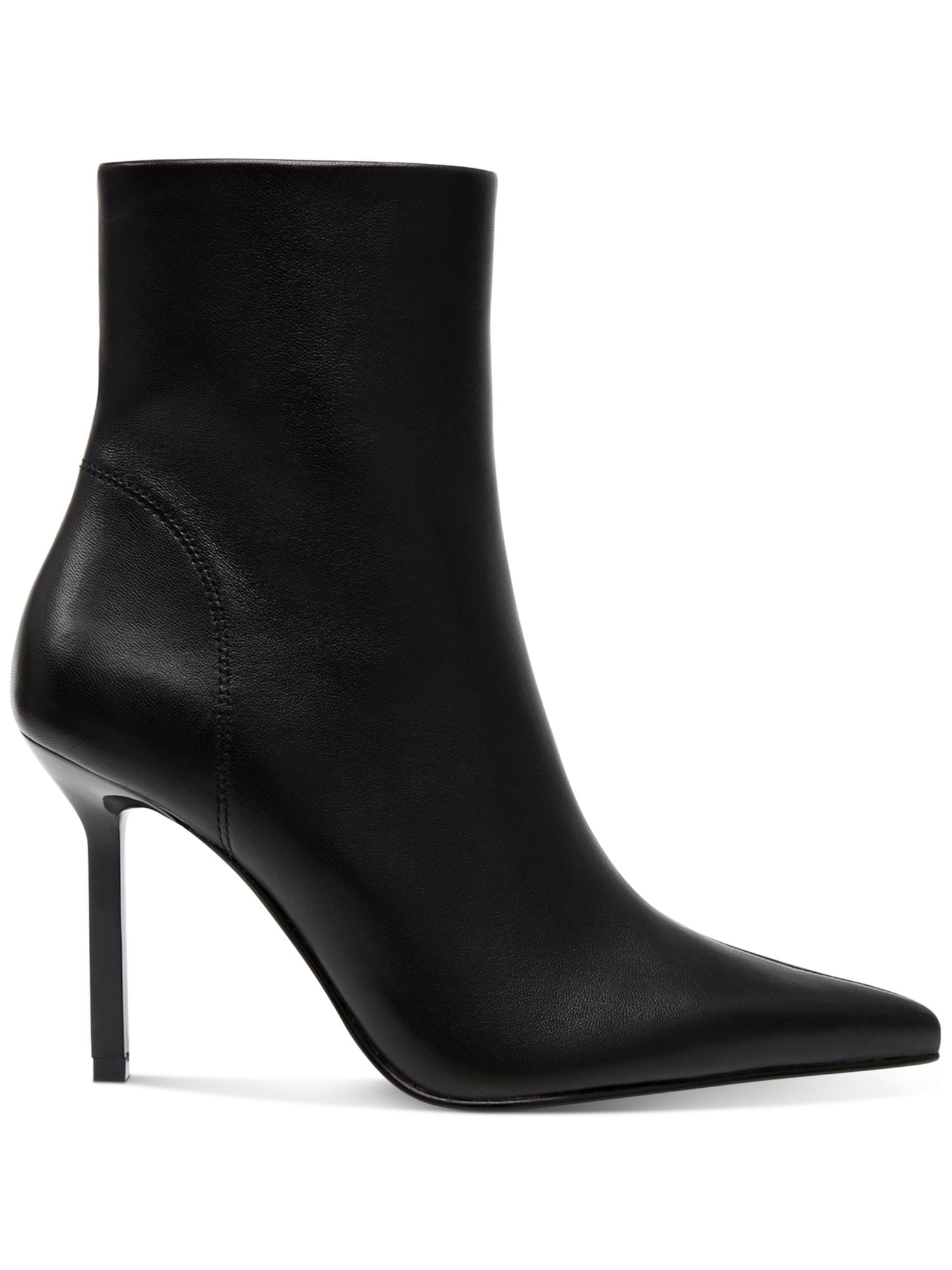 MARC FISHER Womens Black Animal Print Goring Padded Vedanty Pointed Toe Stiletto Zip-Up Dress Heeled Boots M