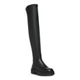 thumbnail image 1 of STEVE MADDEN Womens Black Pull Tab Padded Lug Sole Industry Round Toe Block Heel Zip-Up Boots Shoes 6 M, 1 of 4