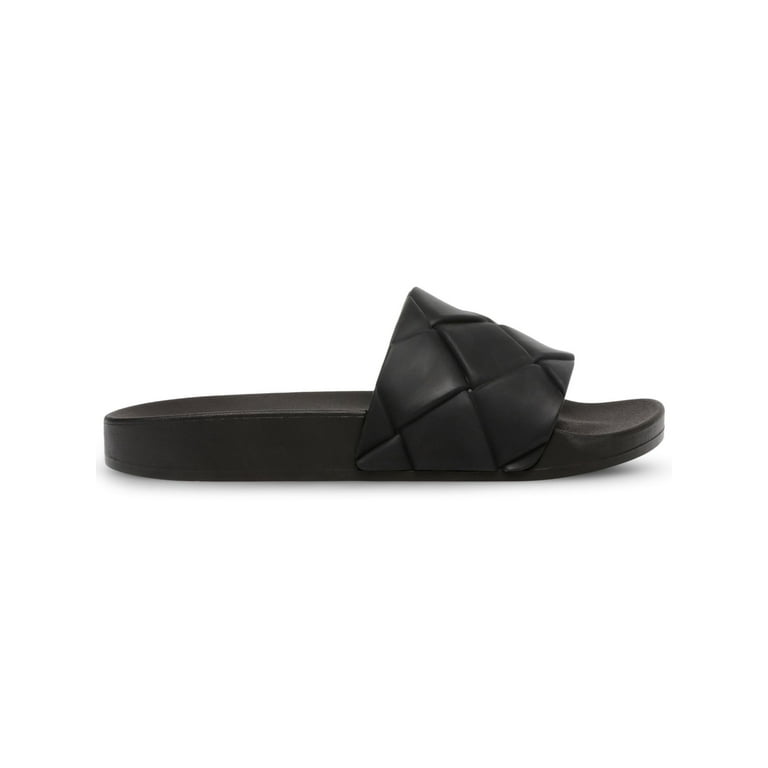 Womens black hotsell pool slides
