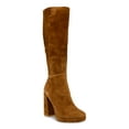 thumbnail image 1 of STEVE MADDEN Womens Brown Comfort Marcello Round Toe Block Heel Zip-Up Leather Dress Boots 9.5 M, 1 of 4