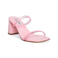 thumbnail image 1 of STEVE MADDEN Womens Pink Translucent Straps Padded Lilah Square Toe Block Heel Slip On Sandals Shoes 8.5 M, 1 of 4