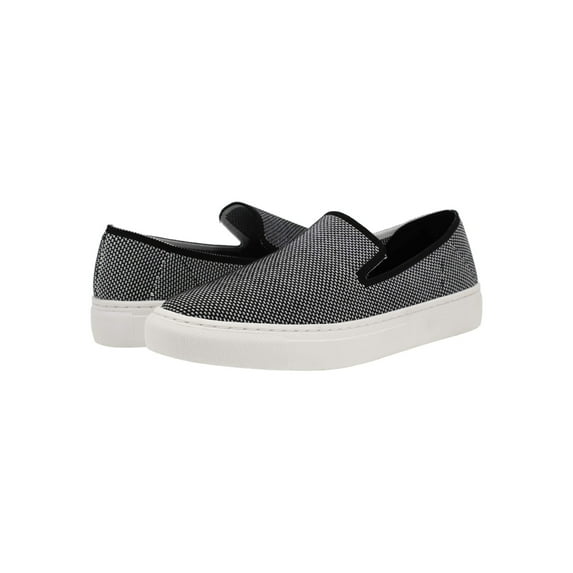 STEVEN Womens Black Patterned Cushioned Kraft Round Toe Platform Slip On Sneakers Shoes 7.5 M