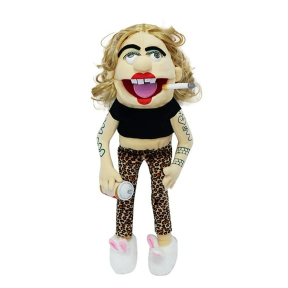 STEZYO 23.6-Inch Jefry's Mom Puppet, Jefry Hand Puppet Collection Stuffed Animation Character Plush Toy