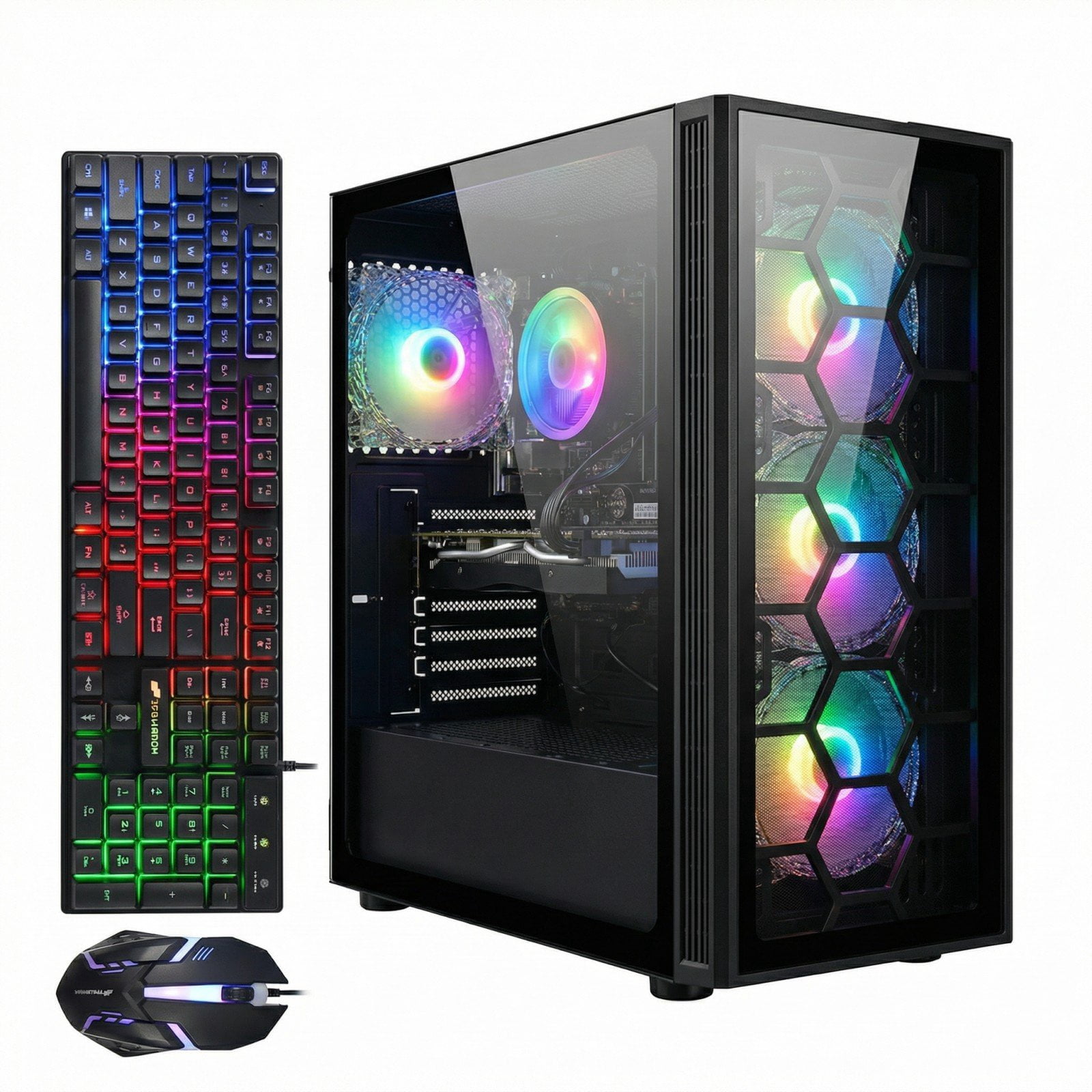 STGAubron Gaming PC, Intel Core I7-4770 up to 3.9G, RTX 2060 6G