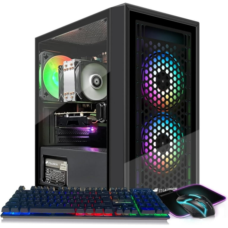 STGAubron Gaming PC, Intel Xeon E5, 16G DDR4, 512G SSD, Radeon RX
