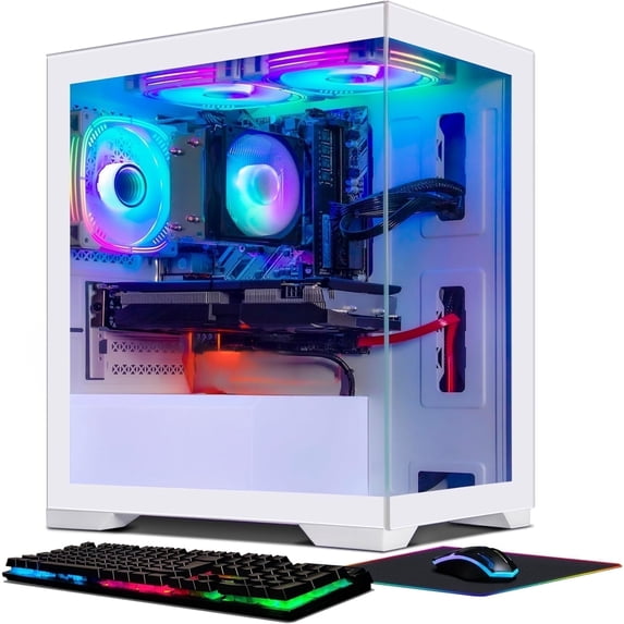 STGAubron Gaming PC Computer, AMD Athlon 3000G, RTX 2060 6G, 16G DDR4, 512G SSD, WiFi, BT 5.0, Windows 11 Home