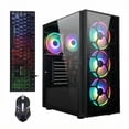 thumbnail image 1 of STGAubron Gaming PC Computer Desktop,Ryzen 5 3400G up to 4.2GHz,16G DDR4,512G SSD,WiFi 6 & BT 5.2,RGB Fan x4,Windows 11 Home, 1 of 5