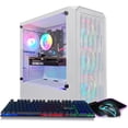 thumbnail image 1 of STGAubron Gaming PC Computer, Intel Core i7-6700 up to 4.0G, RTX 3060 Ti, 32G DDR4, 1T SSD, WiFi, BT 5.0, RGB Fan x4, RGB BT Sound Bar, Windows 10 Home, 1 of 6