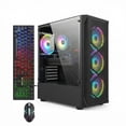 thumbnail image 1 of STGAubron Gaming PC Desktop, Intel Core i7 up to 3.9G, RX 580 8G, 16G RAM, 512G SSD, WiFi 6, BT 5.2, RGB Fan x4, Win 11 Home, 1 of 5