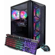 STGAubron Gaming PC Desktop, RX 580 16G, Intel Core i7 up to 3.9G, 16G Ram, 512G SSD, Wifi 6, BT 5.0, RGB Fan x4, Win 11 Home