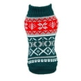 thumbnail image 1 of STGRGFHY Cozy Stretch Dog Turtleneck Sweater Dog Christmas Sweater Pullover, Soft Warm Knit Dogs Sweaters for Boy & Girl Pets,Cold Weather dog sweaters for small dogs,Green XL, 1 of 3