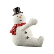 STGRGFHY Creative Christmas Snowman Resin Wine Rack Ornament Living Room Dining Table Wine Cabinet Decorations,Christmas Wine Holder, Christmas Wine Rack, Wine Storage Racks for Pantry white