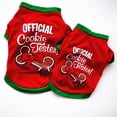 thumbnail image 1 of STGRGFHY Dog Christmas Shirts Snowflakes Clothes Pet Santa Claus Suit Puppy Outfits Funny T-Shirt for Small Dogs and Cats Christmas Holiday Festival Party,christmas shirts for dogs(Red,S), 1 of 9