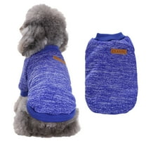 STGRGFHY Dog Clothes Dogs Sweater Soft Puppies Clothing Winter Puppy Sweaters Warm Outfit for Dogs Small Cat Apparel,All Seasons Dog Vest For Small Medium Dog,Dark Blue dog shirt sweater L