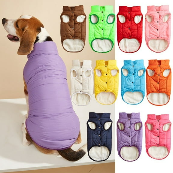 STGRGFHY Dog coats for small dogs,Dog Winter Coat - Waterproof Windproof Dog Jacket,Warm Snowproof Doggie Puffer Vest for Cold Weather,Lightweight Snow Coats for Small Medium Dogs(Coffee S)