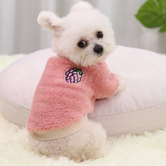 STGRGFHY Dog sweaters for small dogs,dog coats for small dogs,Dog Sweaters for Small Dogs Girl,Pack Warm Fleece Dog Sweater for Winter, Cute Puppy Clothes Small Doggie Coat for Girls Pink M