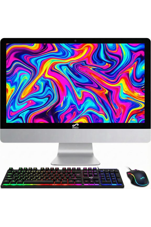 All in One Desktop Computer, 22" FHD Display, Intel Core i5 up to 3.0GHz, 16GB RAM, 512GB SSD, WiFi, BT 5.0, Webcam, Windows 11 Home