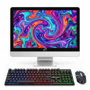 STGSivir All in One Desktop PC, 23.6" FHD Display, Core i7 up to 3.9Ghz, 16G RAM, 512G SSD, WiFi, BT 5.0, Webcam, White, Windows 11