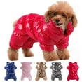 thumbnail image 1 of STHRGFHY Dog christmas coats,Dog Coat,Warm Dog Jacket,Fullbody Winter Coat Snowsuit for Dogs,Waterproof Puppy Puffer Jacket Snow Coats with Legs, Pet Fleece Vest Coats for Small Dogs(Red XL), 1 of 8