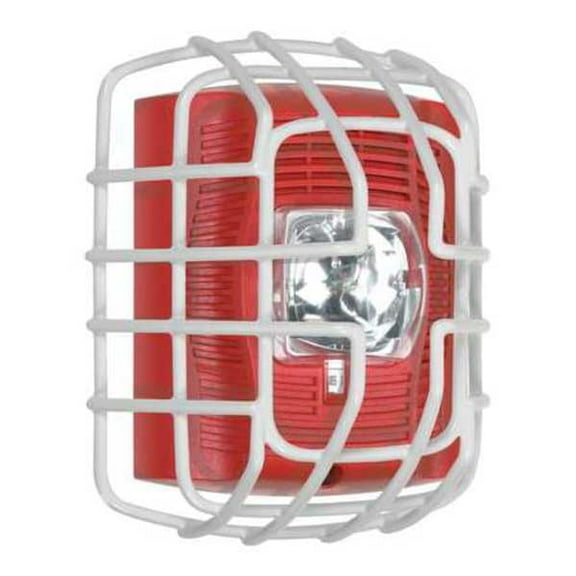 Wire Cage, Steel, Flush Mount, 6 1/8 in W x 7 3/8 in H x 3 3/8 in D, White