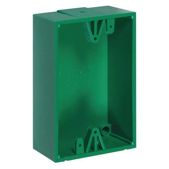 Safety Technology International Back Box,Polycarbonate,Green KIT-71100A-G