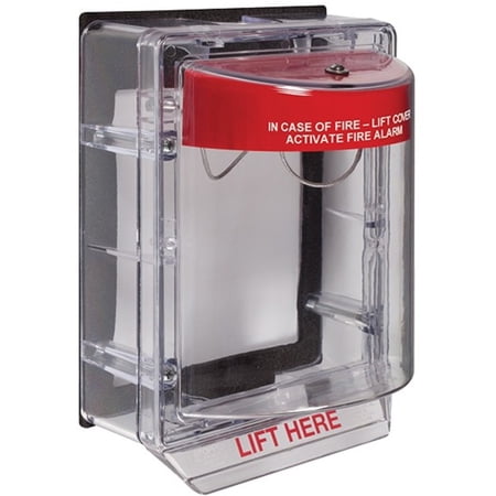 Pull Station Guard,Polycarbonate,Surface