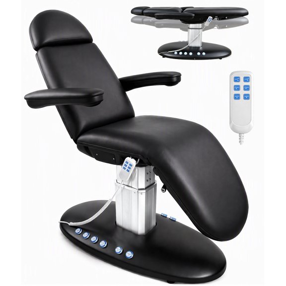 STICCIO 3 Motor Electric Massage Bed Facial Chair Adjustable Dual Control 661 lbs Capacity for Spa