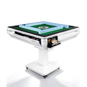 STICCIO Automatic Chinese Mahjong Table 40.55 inch with 2 Sets 44 mm Tiles Foldable 4 Wheels