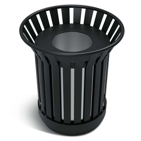 STICCIO 60gal Commercial Outdoor Trash Can, Heavy-Duty Rust-Proof Waste Receptacle for Public Spaces